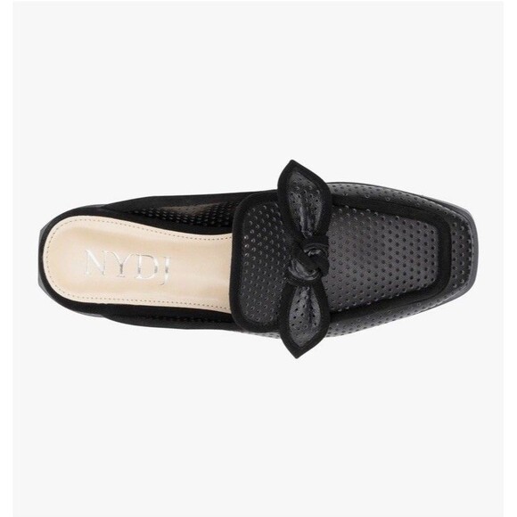 NYDJ Women's Tillie Loafer Flat Mule Black Leather Size 5.5 - Picture 5 of 11